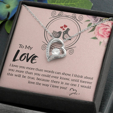 To My Love - Forever Love Necklace - Gift Set - SLDDL0077 - Sunshine Letters Co